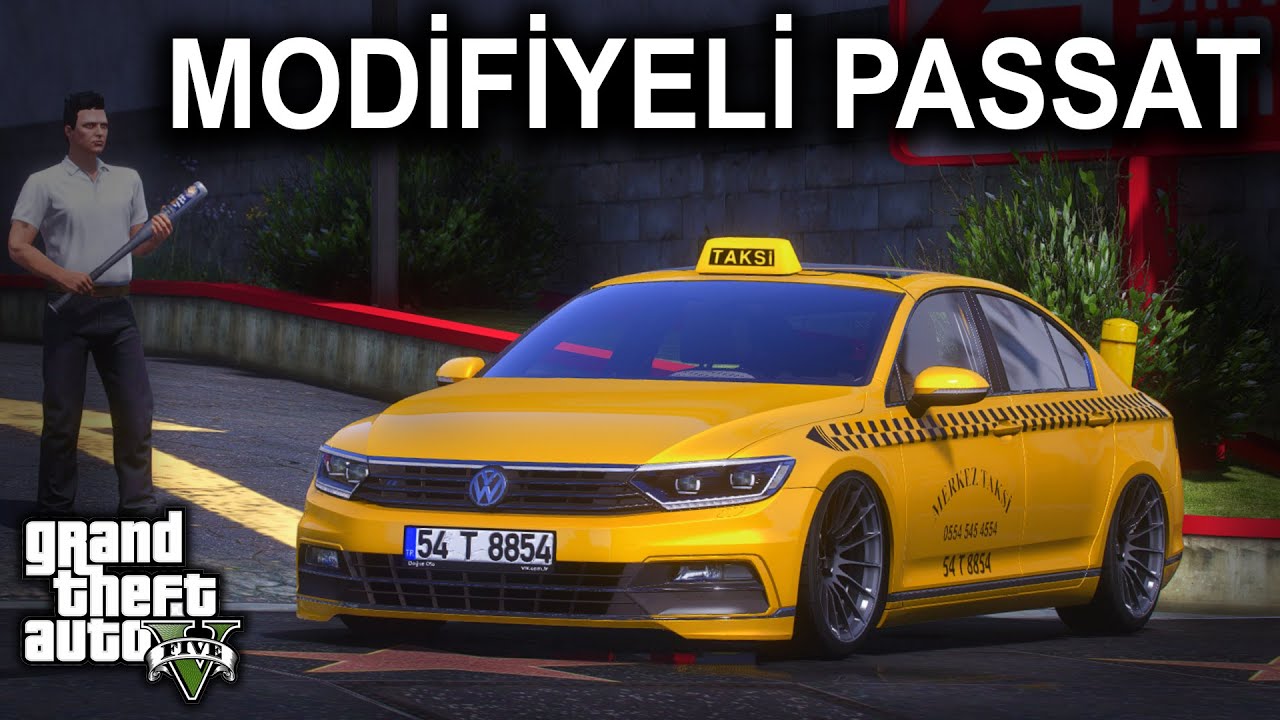 AIR'LI PASSAT TAKSİ - GTA 5  TAKSİ MODU #10 - GER&Ccedil;EK HAYAT