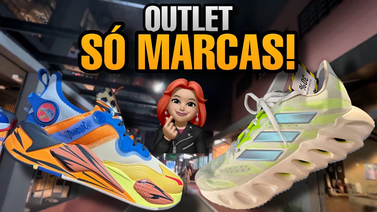 OUTLET SÓ MARCAS- ADIDAS, PUMA, ASICS, UNDER ARMOUR e REEBOK COM DESCONTO!!!!