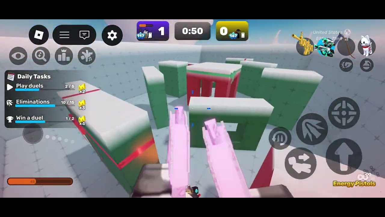 I used ONLY ￼ SCYTHE+ENERGY PISTOLS in roblox rivals…￼
