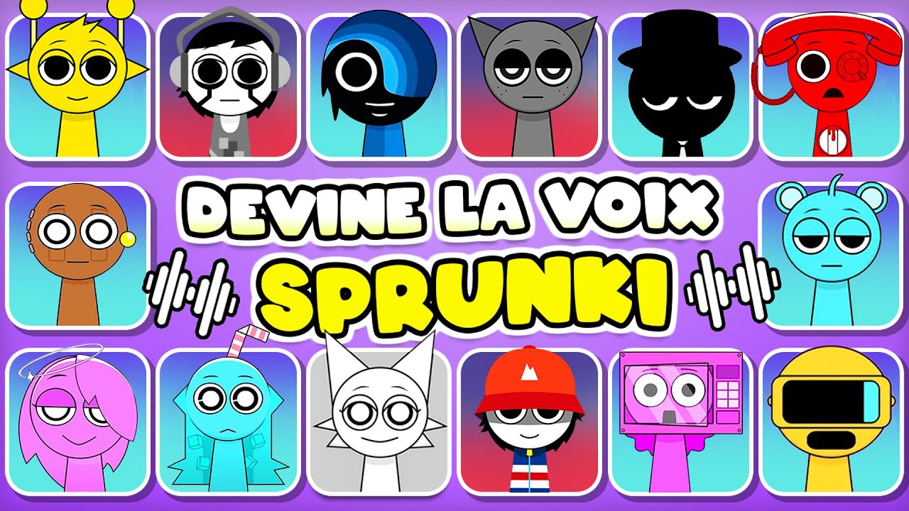 Devinez les personnages d'INCREDIBOX SPRUNKI par EMOJI et Voix