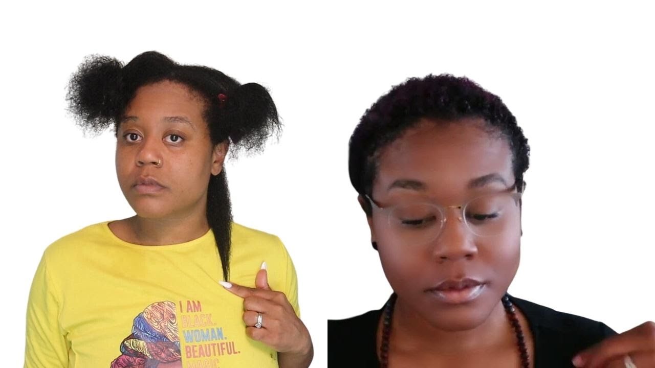 Watch Me Do a Scalp Detox, Trim &  Silk Press! Heat Training natural hair! Part 1 Cyn Doll