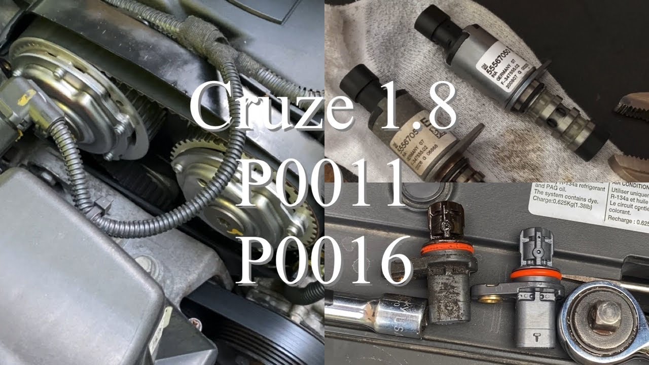 Chevy Cruze 1.8 P0011 P0016 Звездочка VVT, соленоид, датчик исправления￼