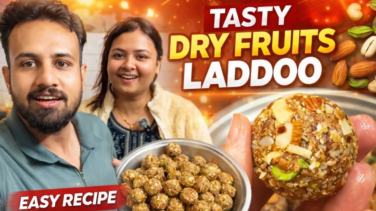 Dry Fruits Laddoo Banaya Ghar Par 😍 | Easy & Healthy Recipe | Vlog