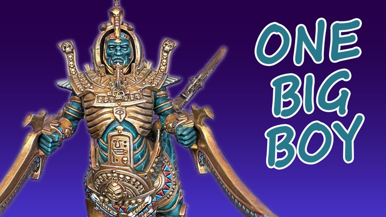 How to paint a Tomb Kings Necrosphinx for Warhammer The Old World!