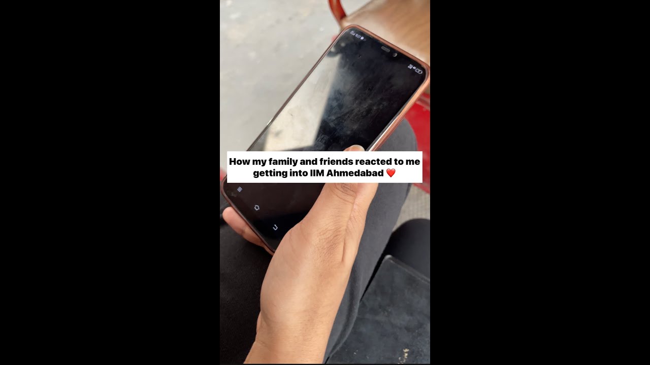 IIM Ahmedabad reaction by family ❤️