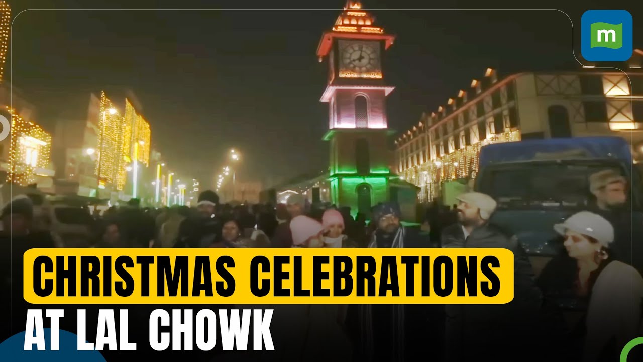 Christmas celebrations take place at historic Srinagar’s Lal Chowk