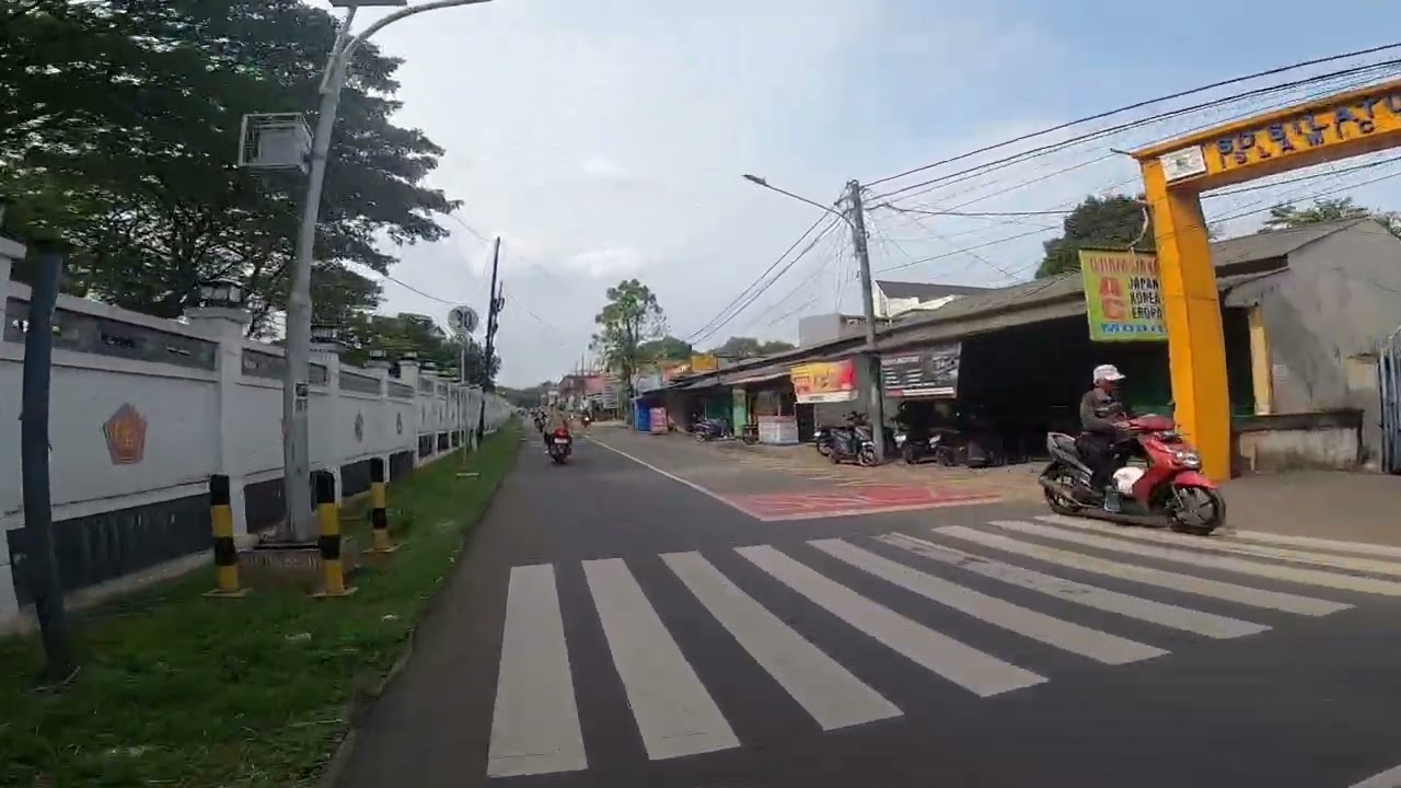 Motovlog, go pro hero 8, jalan jalan pagi ke pasar minggu pagi Leuwinanggung Tapos