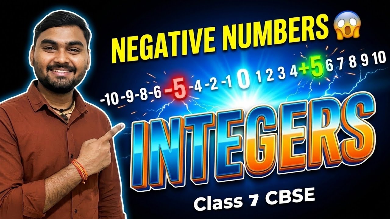 Class 7 Maths Chapter 1 Integers | Negative Numbers Made Easy | CBSE 2026
