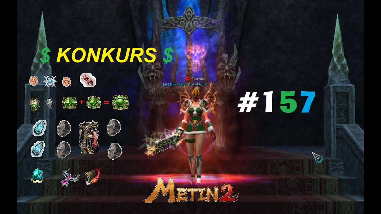 Metin2.PL Polska Mixtape#157 Ulepszanie Wężowej Zbroi / Wyborny Mityczny Jadeit #Metin2 +KONKURS