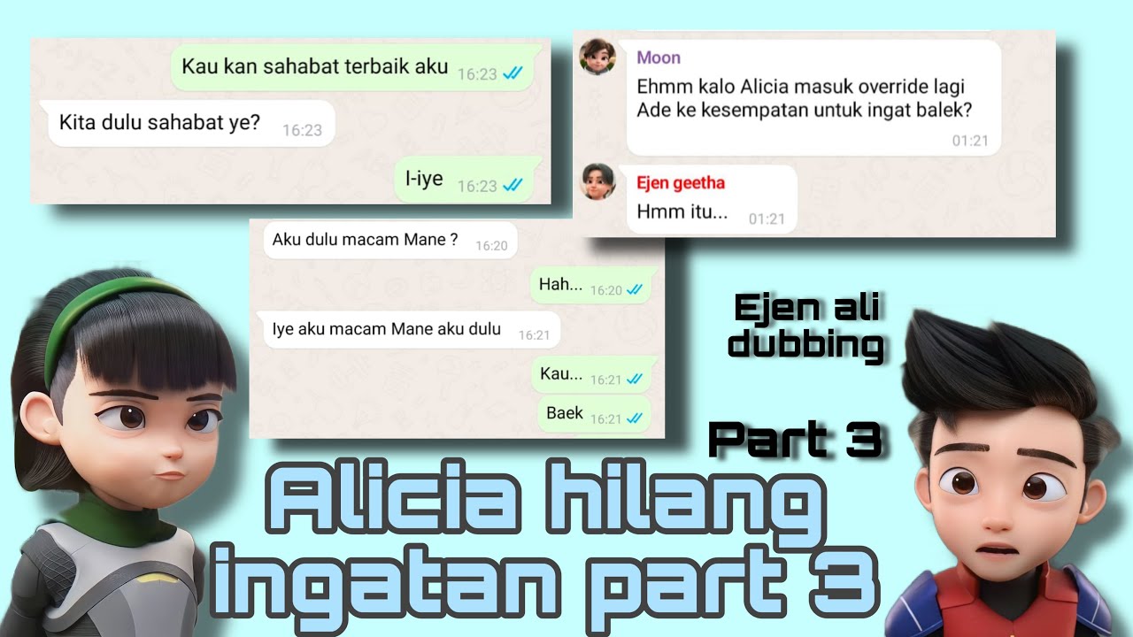 Alicia lupa ingatan part 3 // Ejen Ali dubbing