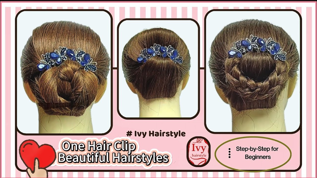 One clip, beautiful hairstyles. #hairstyle #updo