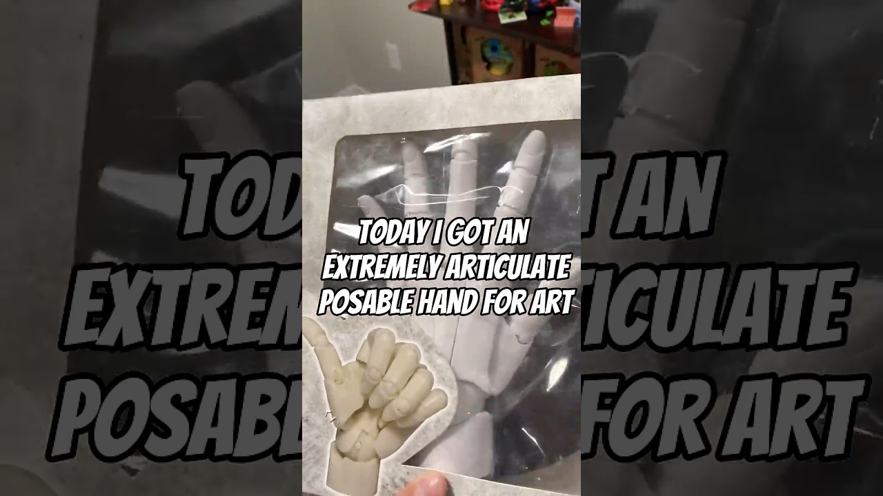 Posable Hand For Art #locococo #art #drawing #actionfigures #posing #shorts  #artandcraft