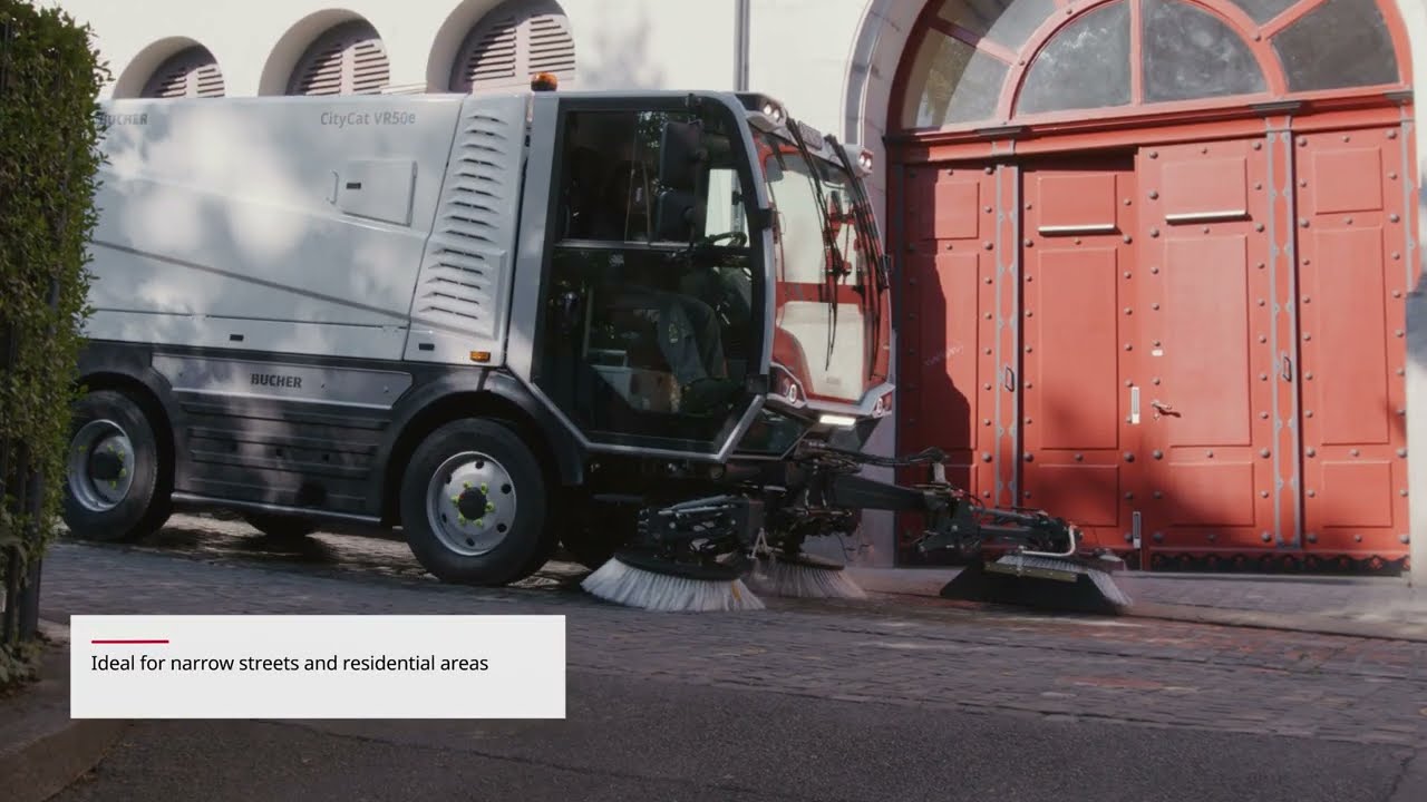 Learn about the CityCat VR50 series cleaning capabilites in urban enviroments
