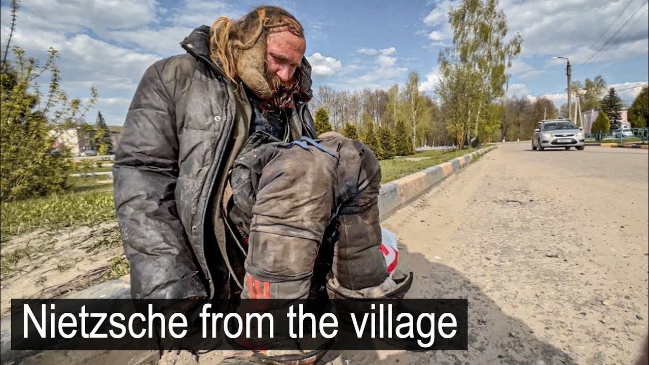 A philosopher in Russia became a bum.We found him on the road.