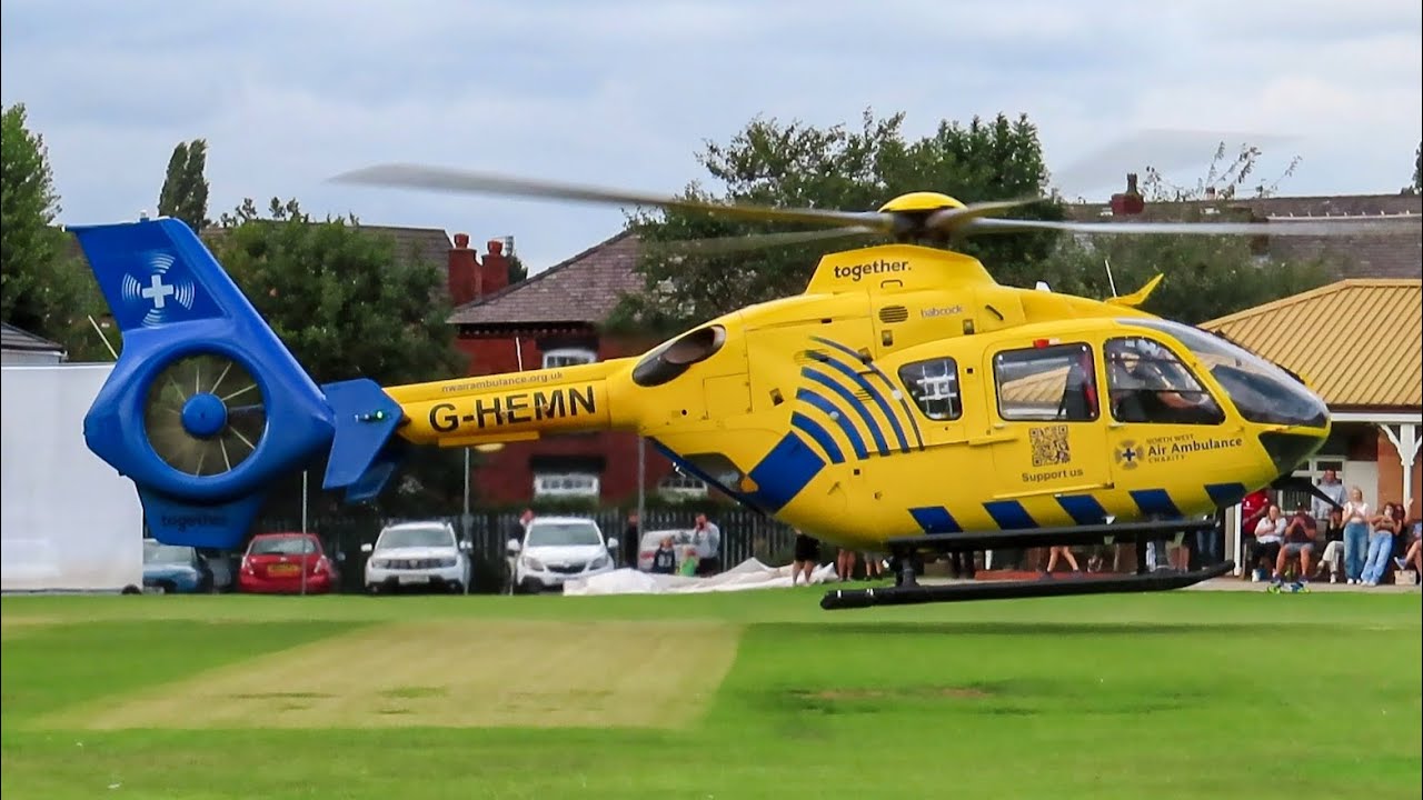 North West Air Ambulance Departure From Alt, Flowery Field & Stockport | 09.08.25
