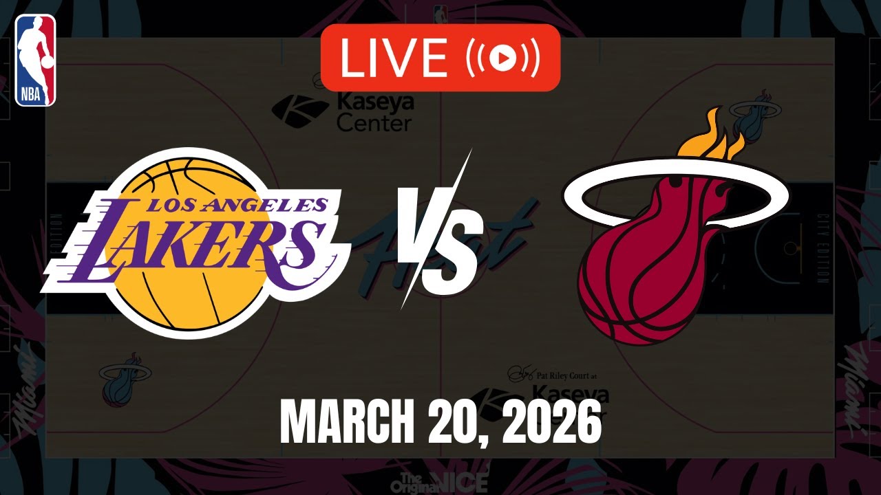 NBA LIVE! LOS ANGELES LAKERS vs MIAMI HEAT | 2025-26 NBA SEASON | March 20, 2026 | NBA 2K26