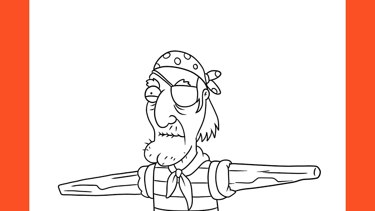 How To Draw Seamus With Guidelines (Family Guy)