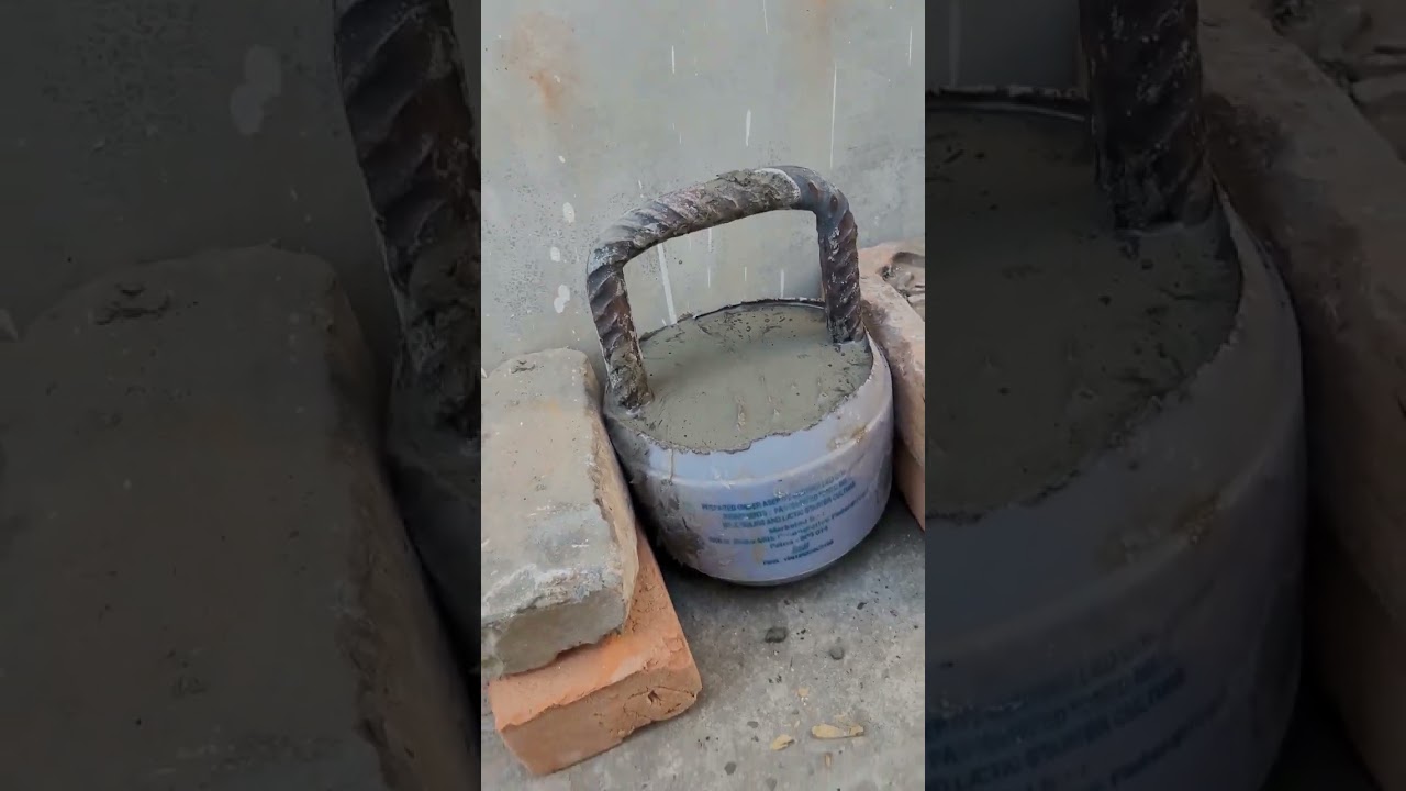 DIY KETTLEBELL.  #diykettlebell #homemade #homemadegym #viral