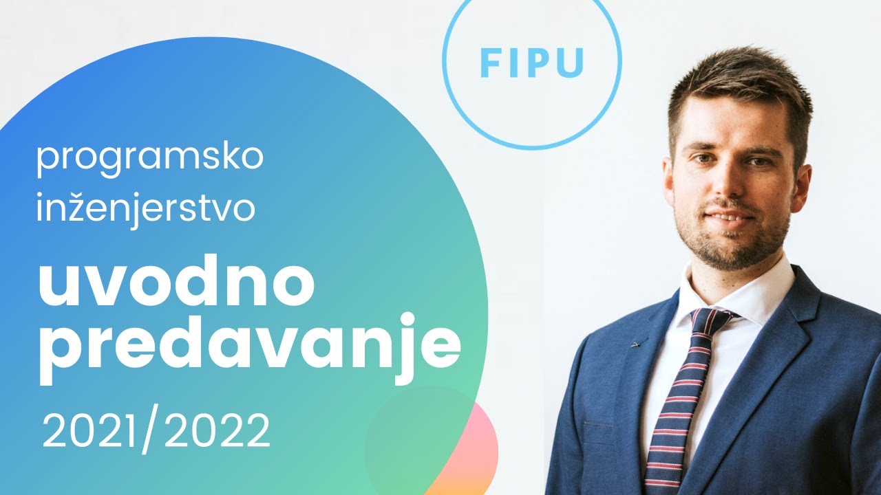 Programsko inženjerstvo - Uvodno predavanje