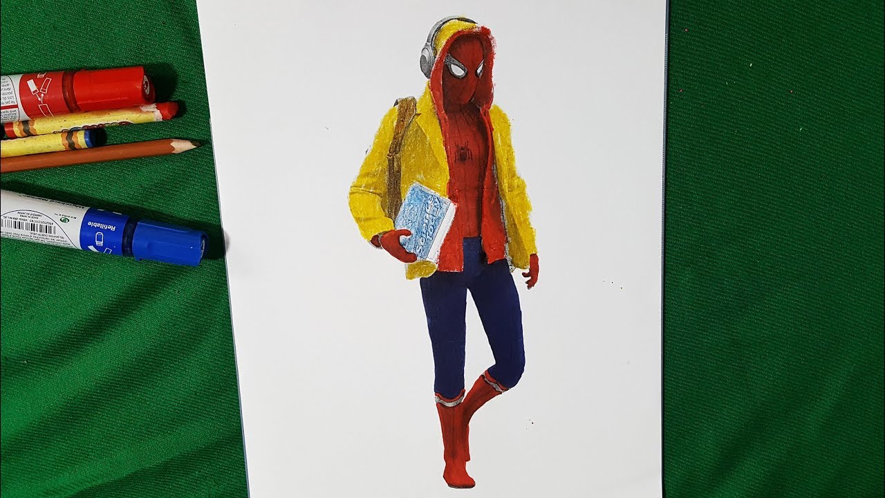 SPIDER-MAN HOMECOMING Ready For School Coloring Pages | SAILANY Coloring Kids