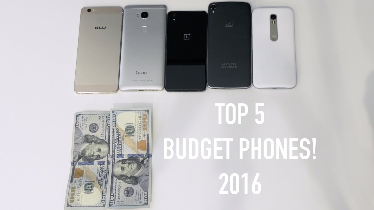 Top 5 Budget Smartphones! (Early 2016)