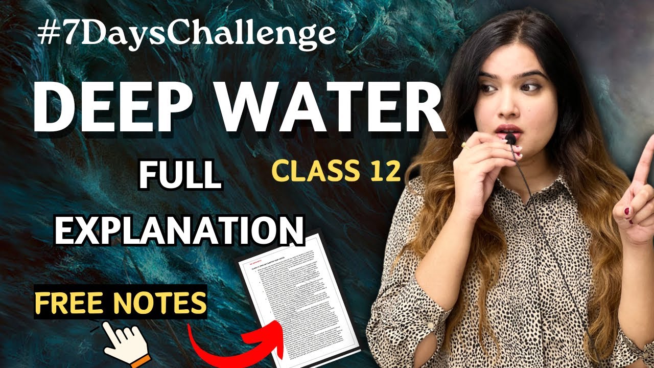 Deep Water Flamingo Summary in Hindi Class 12th #english #exam #cbse #boards2024