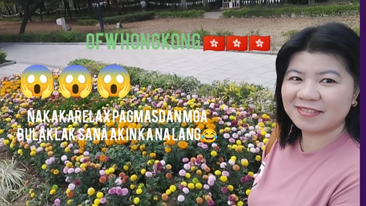 Nakakarelax pagmasdan mga bulaklak tara samahan nyo ako#ofwhongkong #dayoff