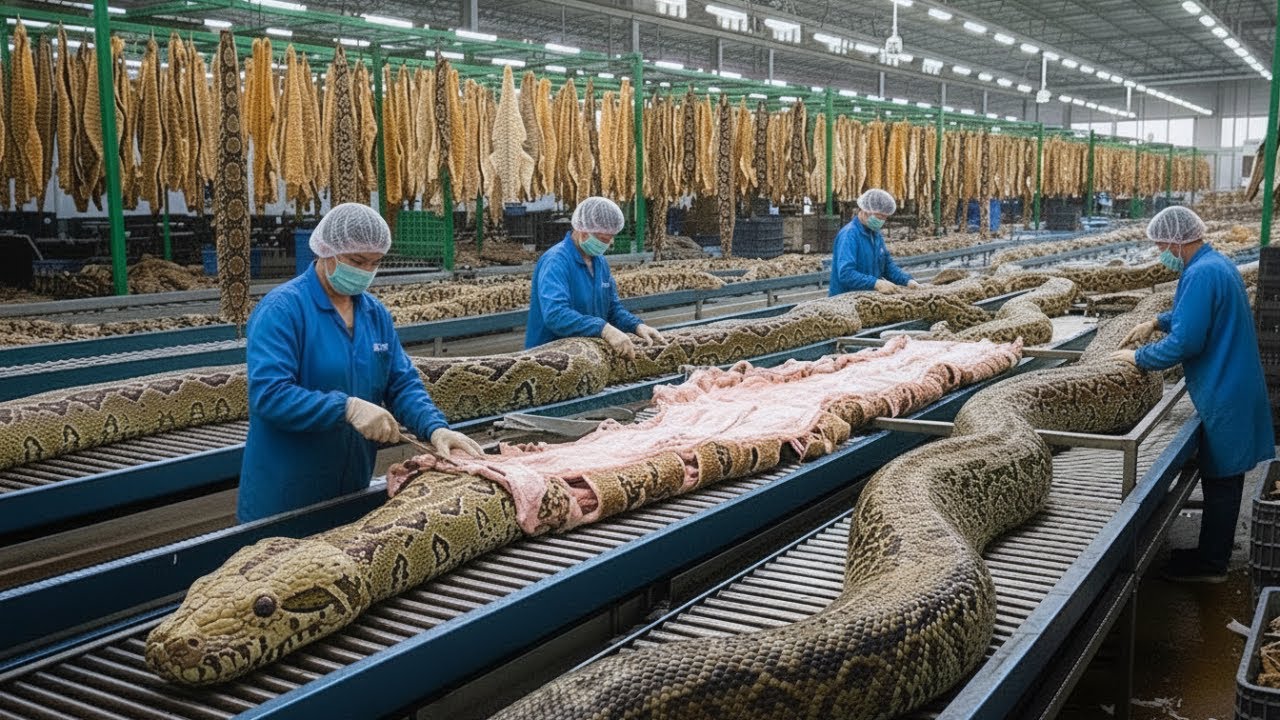 Inside the Snake Leather Workshop: From Raw Skin to High-End Jackets (With explanation)