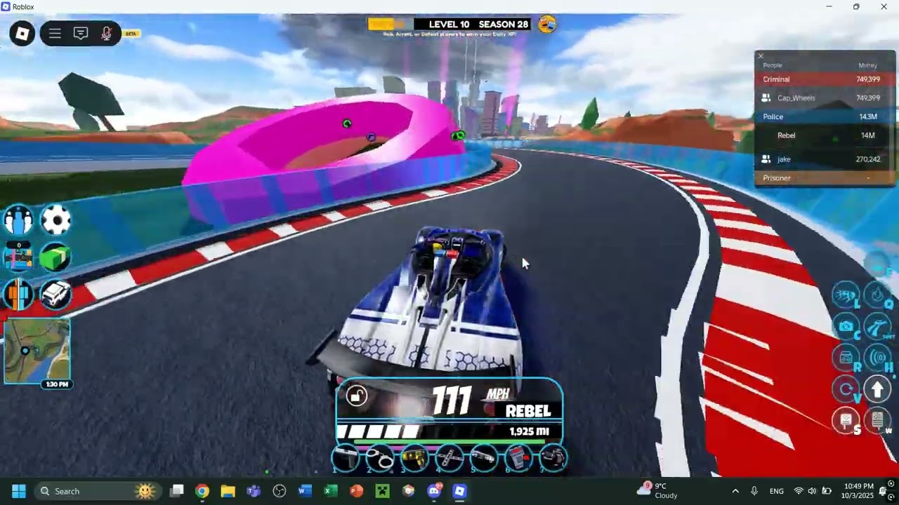 First Ever Carbonara Race on the Race Track (Roblox Jailbreak)