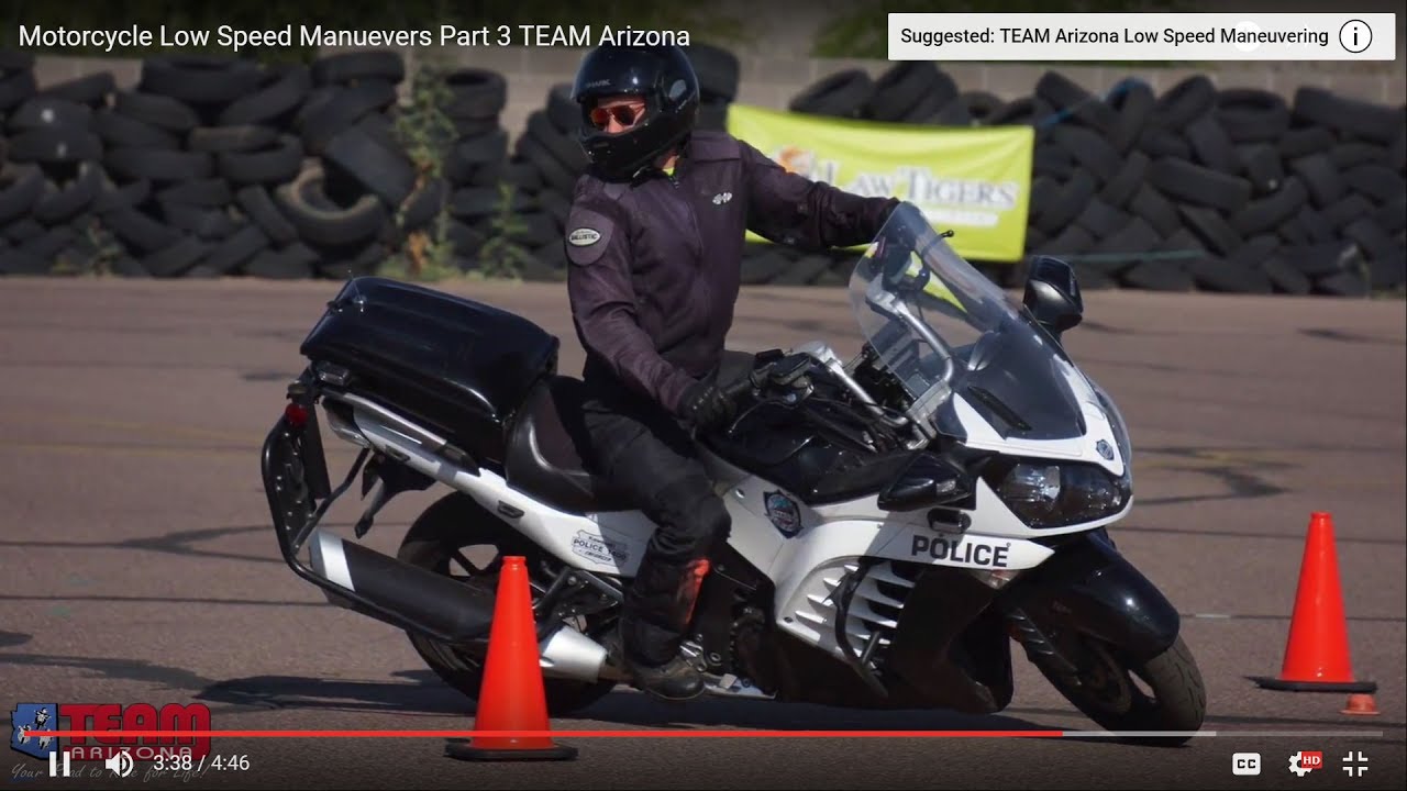 Motorcycle Slow Speed Maneuvering | Low Speed Motorcycle Control | TEAM Arizona Part 3
