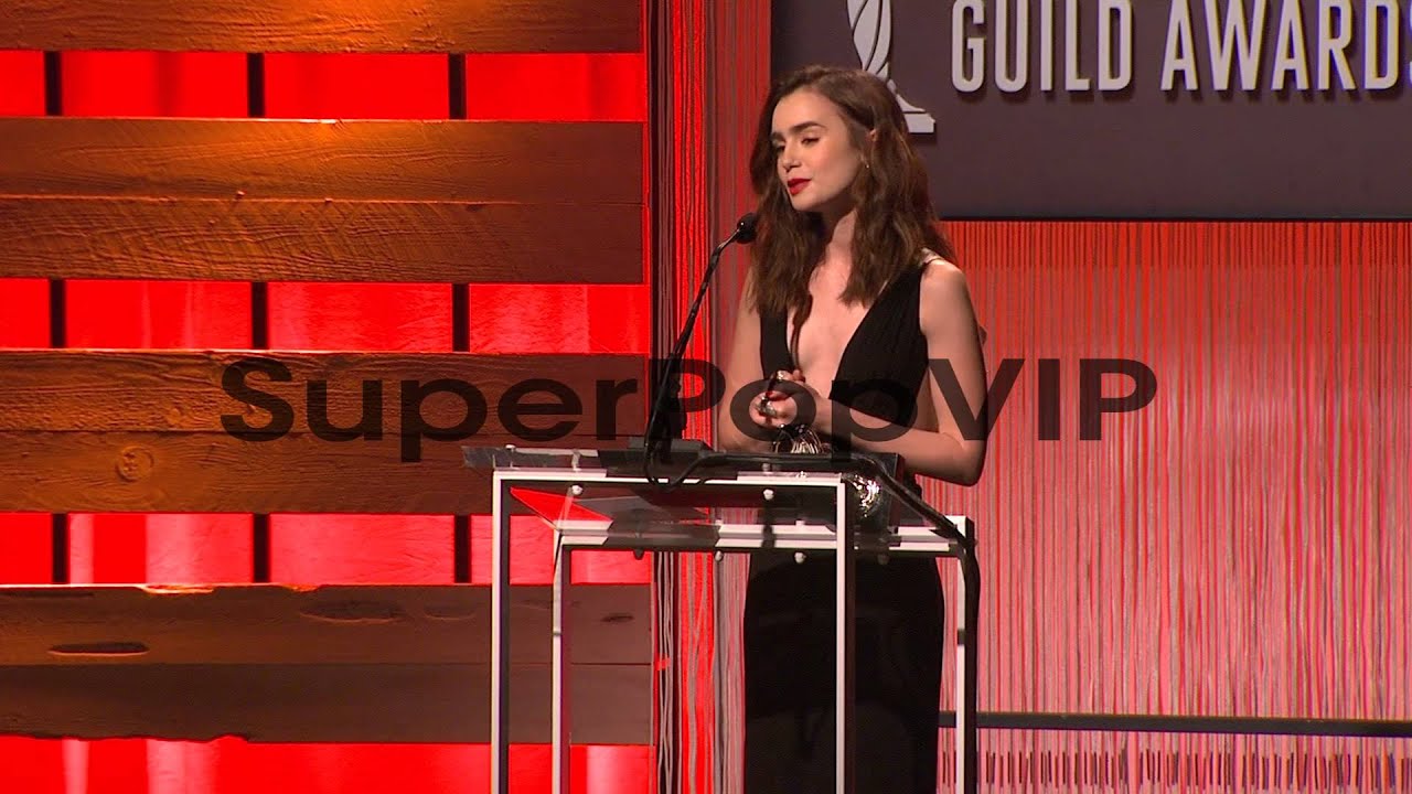 SPEECH - Lily Collins at The 15th Annual Costume Designer...
