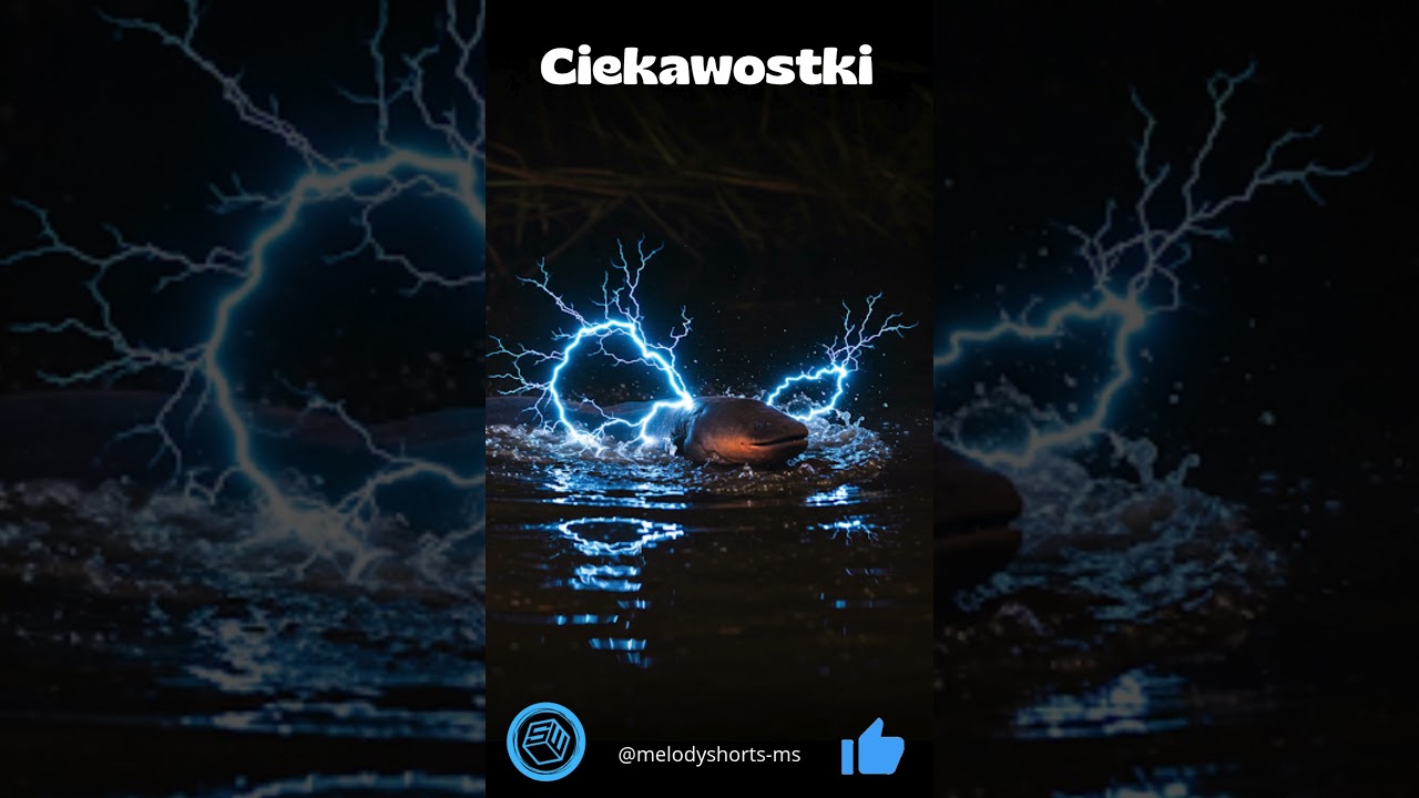 Węgorze elektryczne potrafią wytwarzać silne pole elektryczne. #Ciekawostki #Fakty #Nauka #Shorts