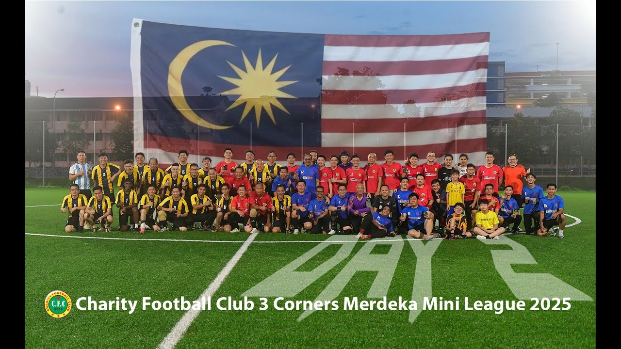 2025  Day 2, Merdeka 3 corners Mini League ..Charity FC Red, Charity FC Blue and Bentong Chinese FC.