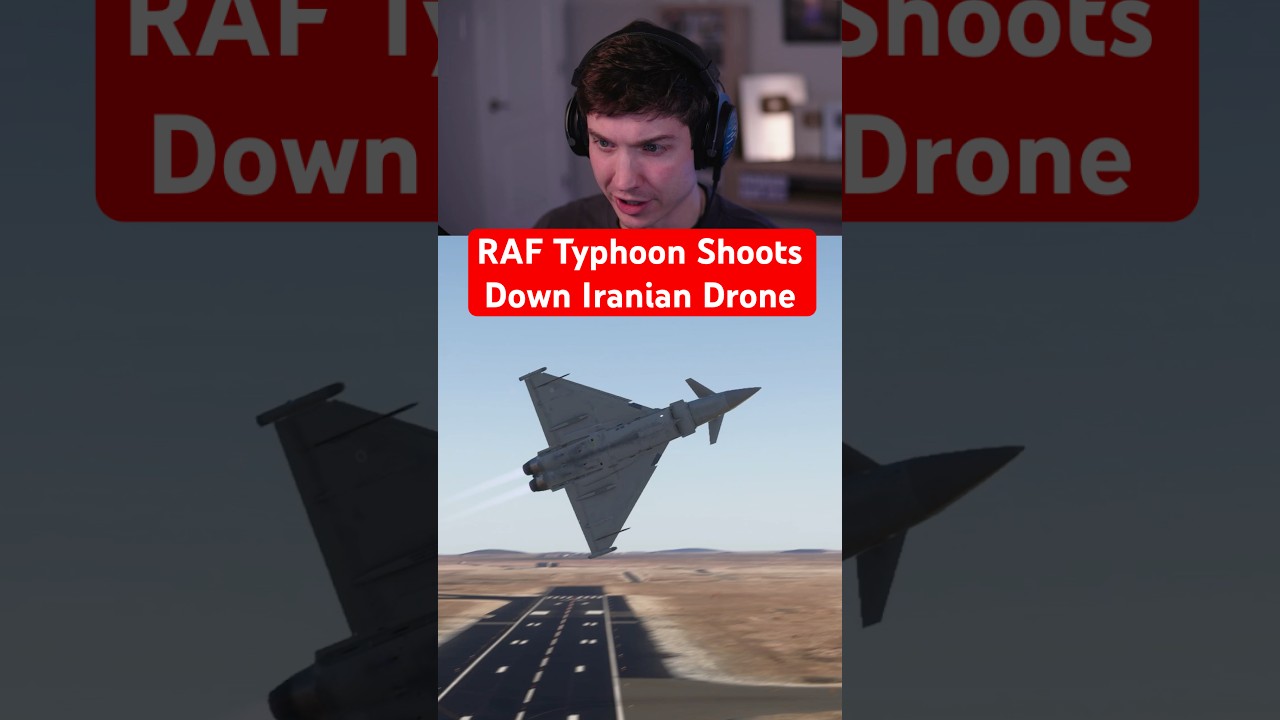 RAF Typhoon Shoots Down Iranian Drone