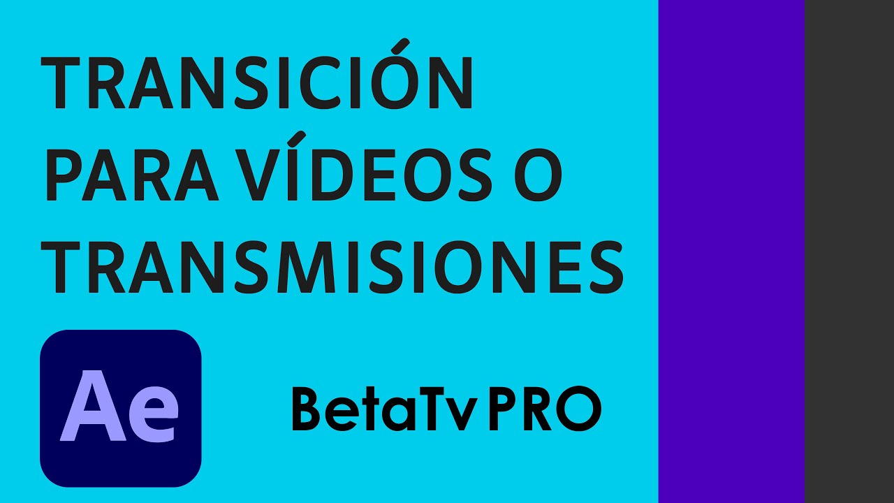Transición simple con logo en After Effects