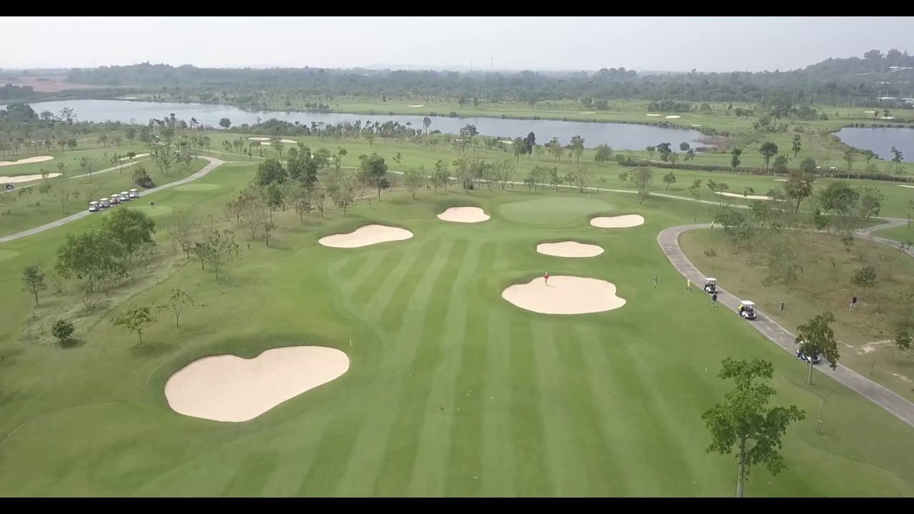 Siam Country Waterside Golf Course Complete 18 Hole Flyover