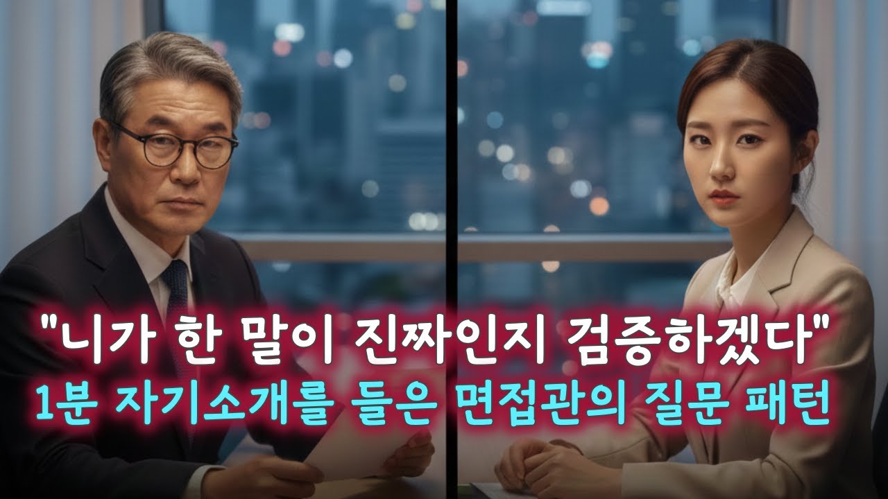 당신의 1분 자기소개가 광탈을 부르는 이유 (feat. 면접관의 뇌 구조) #1분자기소개예시, #면접질문의도, #면접꼬리질문대처