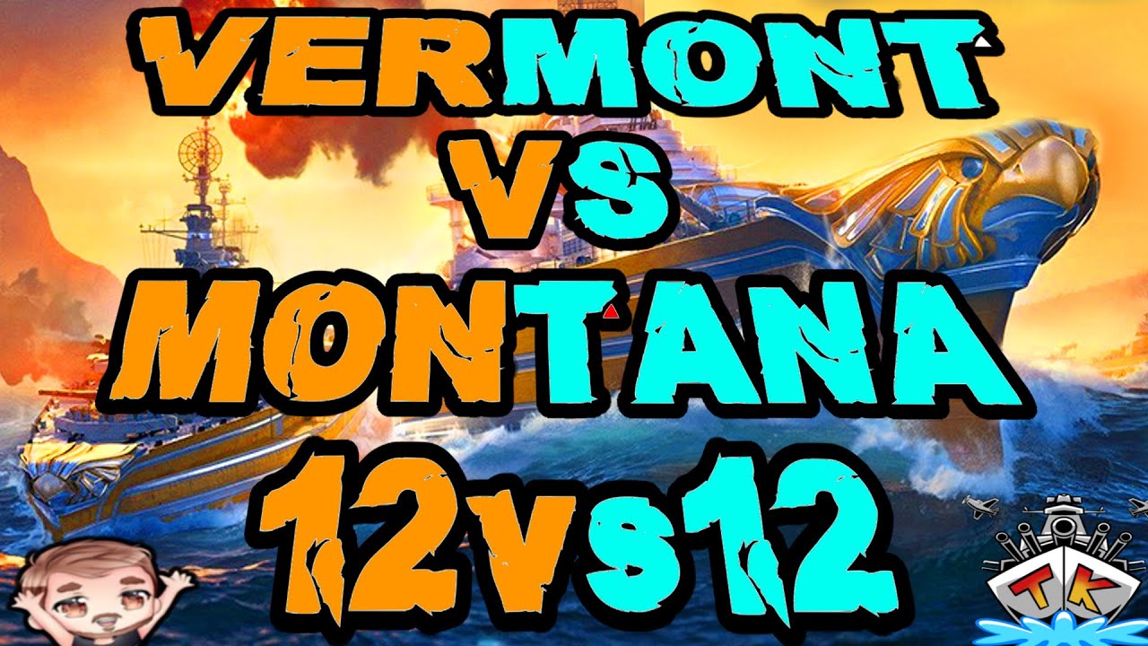 Vermont vs. Montana 12vs12 *Kradonische Gefechte* ⚓️ in World of Warships 🚢