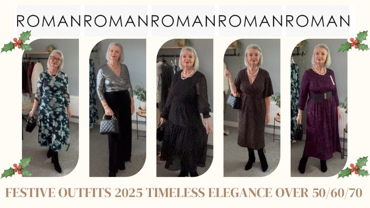 ROMAN -Festive Elegance 2025 | Timeless Outfit Inspiration for Women Over 50/60/70