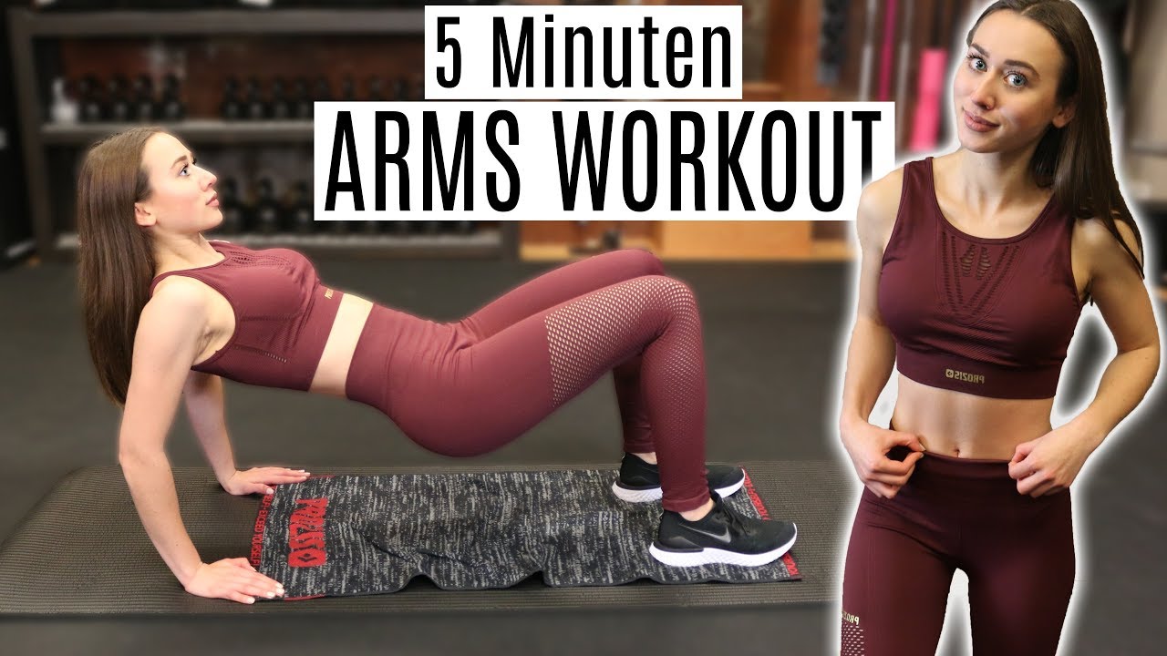 5 MINUTEN ARM WORKOUT für Zuhause | Homeworkout für Straffe Arme