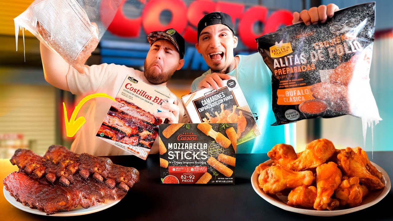 PONIENDO A PRUEBA LA COMIDA CONGELADA DEL COSTCO 🧊🧀🍗