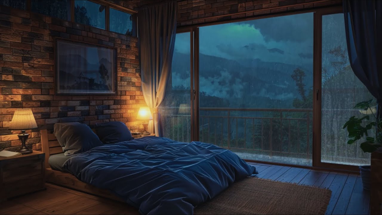 Relaxing Music For Deep Sleep 🌧️ You & Me Relaxing Piano Music & Soft Rain Sounds For Relaxation