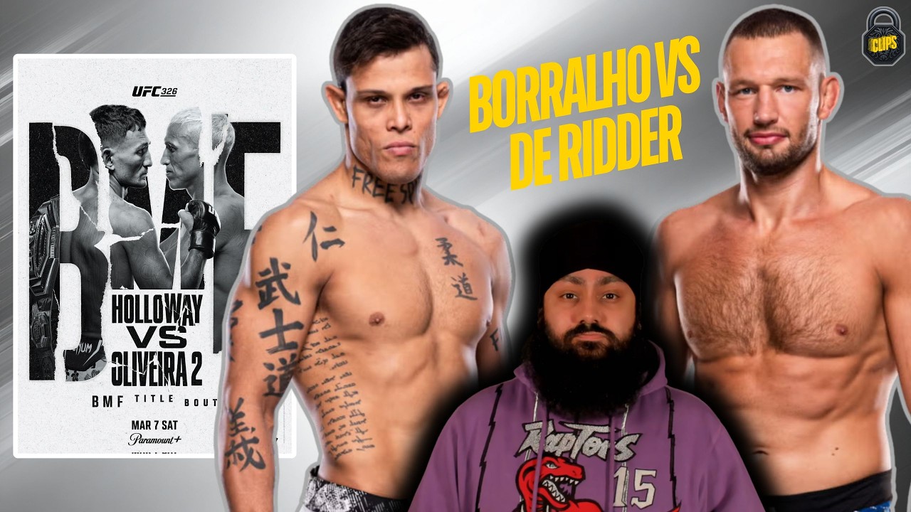 UFC 326: Borralho vs de Ridder Breakdown, Prediction, & Pick