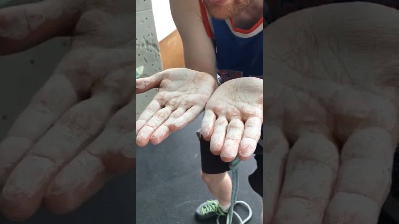 Liquid Chalk Is Magic!! #climber #sport #shorts