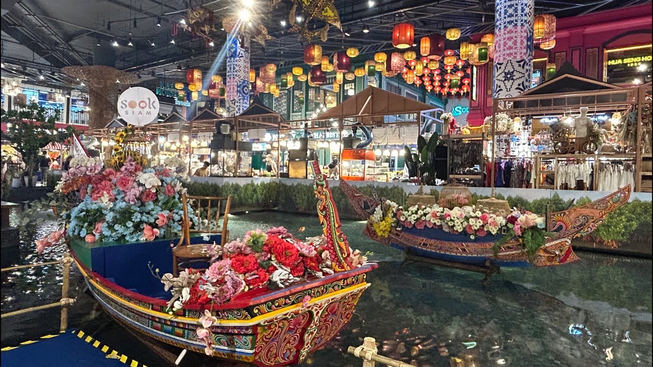 အရမ်းလှတဲ့ ဘန်​ကောက် Iconsiam ကျောက်ဖရားမြစ်​ဘေး live!