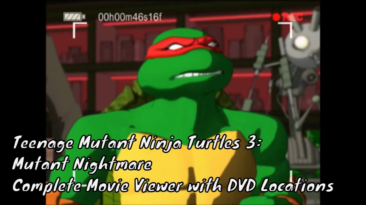 Complete Movie Viewer in TMNT 3: Mutant Nightmare (PS2) - with Complete DVD Locations Guide
