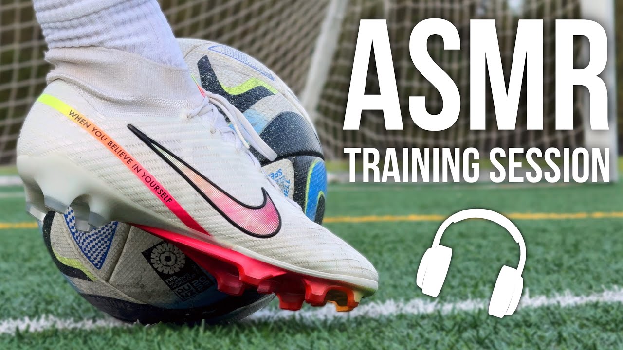 ASMR Training For Soccer / Football In Rashford Nike Mercurial Superfly 9 