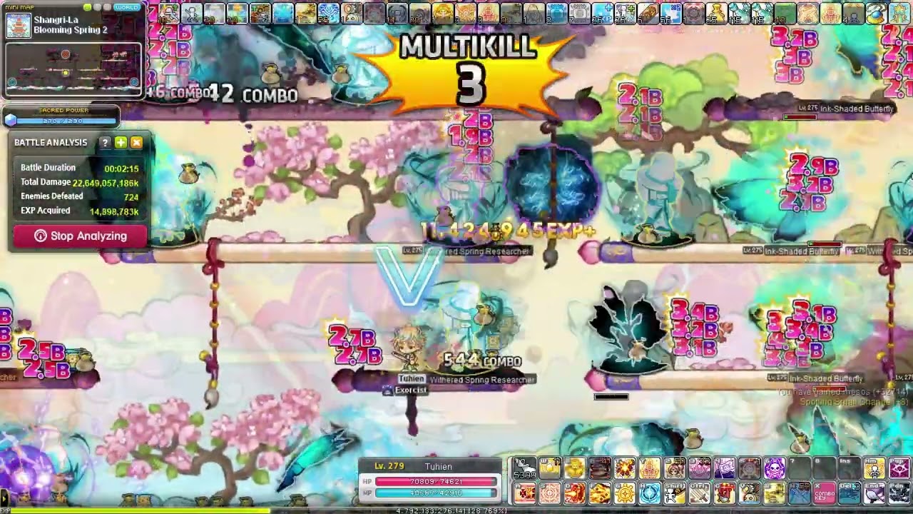 MapleStory Corsair Shangri-La AFK Farming (Blooming Spring 2/18700/h)