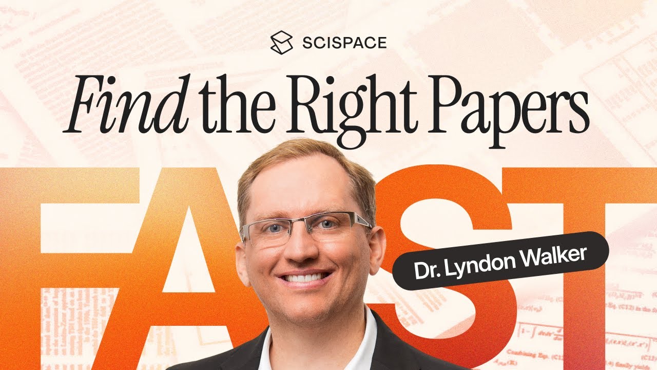 SciSpace Workshop: Discover Research Papers Faster with SciSpace | By Dr. Lyndon Walker