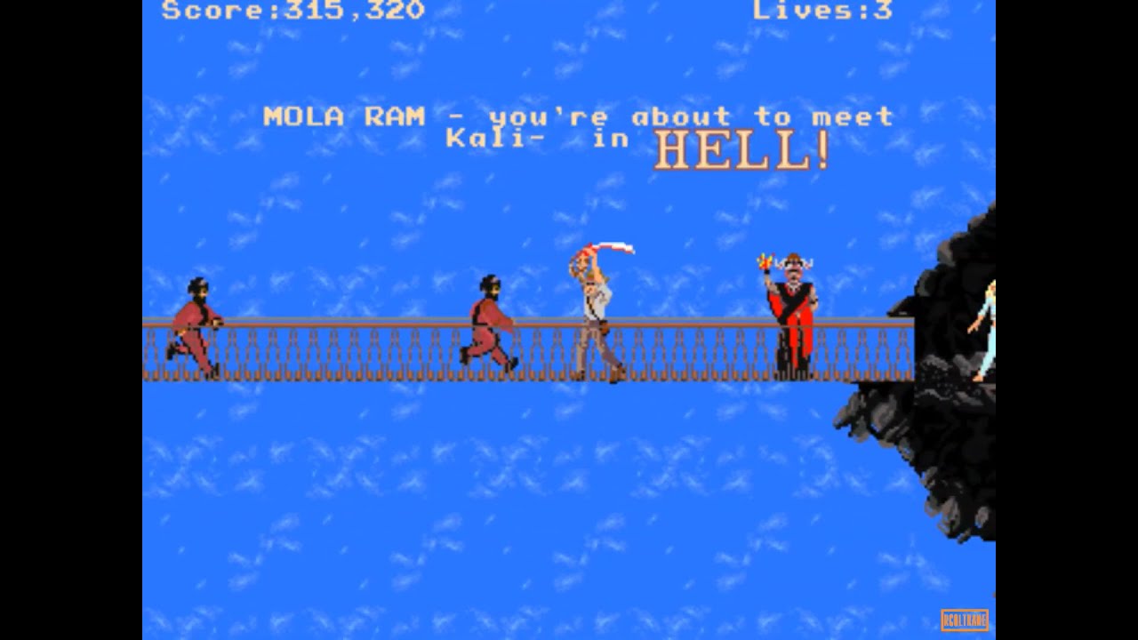 Indiana Jones And The Temple Of Doom [Arcade] - 1CC - Hard 3 Lives